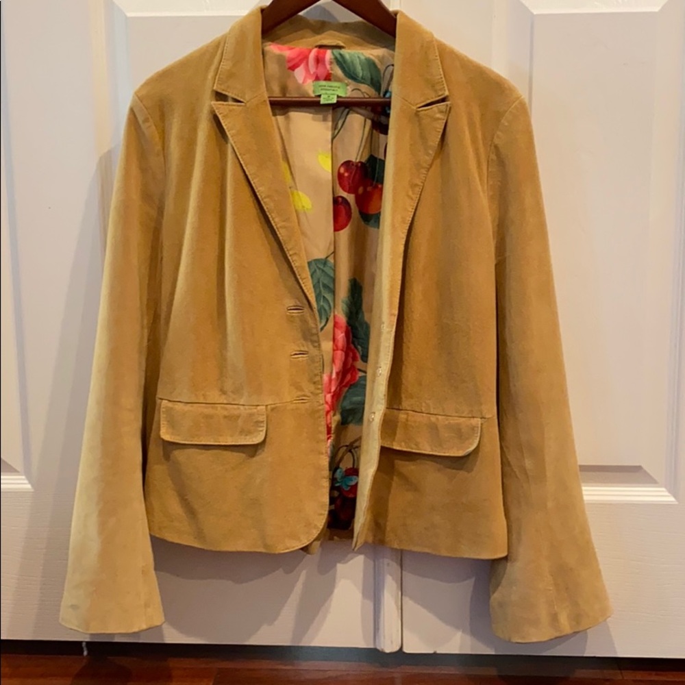 Suede blazer